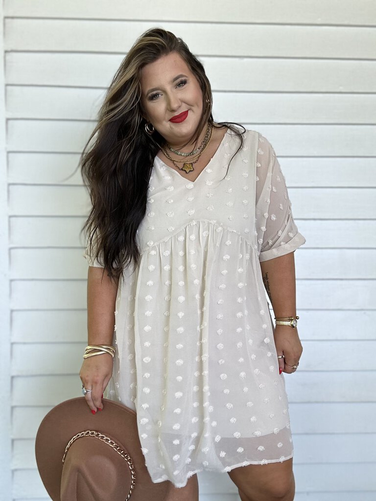 Swiss Dot Babydoll Dress