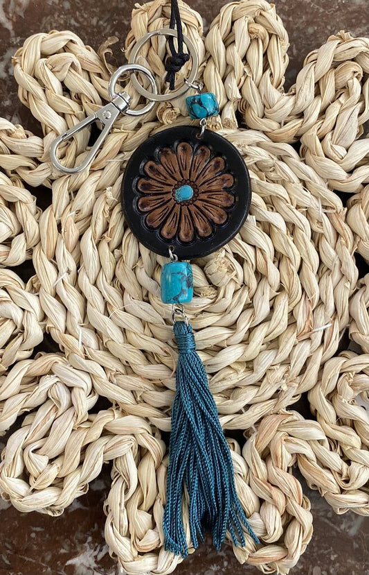 FRINGE FLOWER KEY FOB