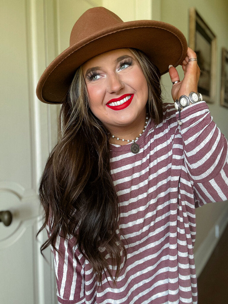 Oversized Striped Boxy Top