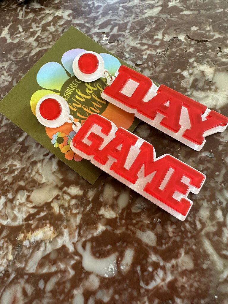 Acrylic Game Day Earrings