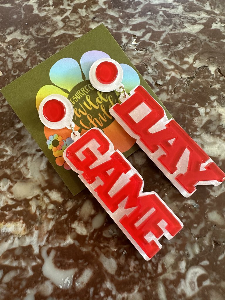 Acrylic Game Day Earrings