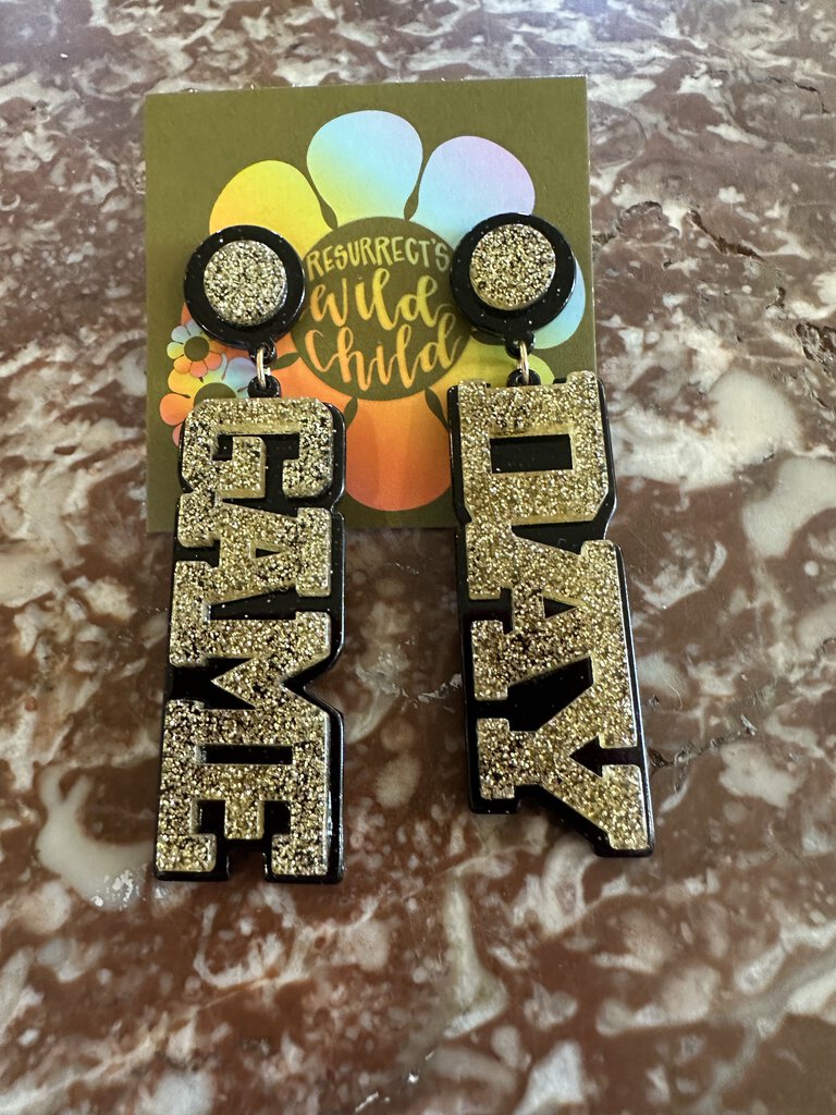 Acrylic Game Day Earrings