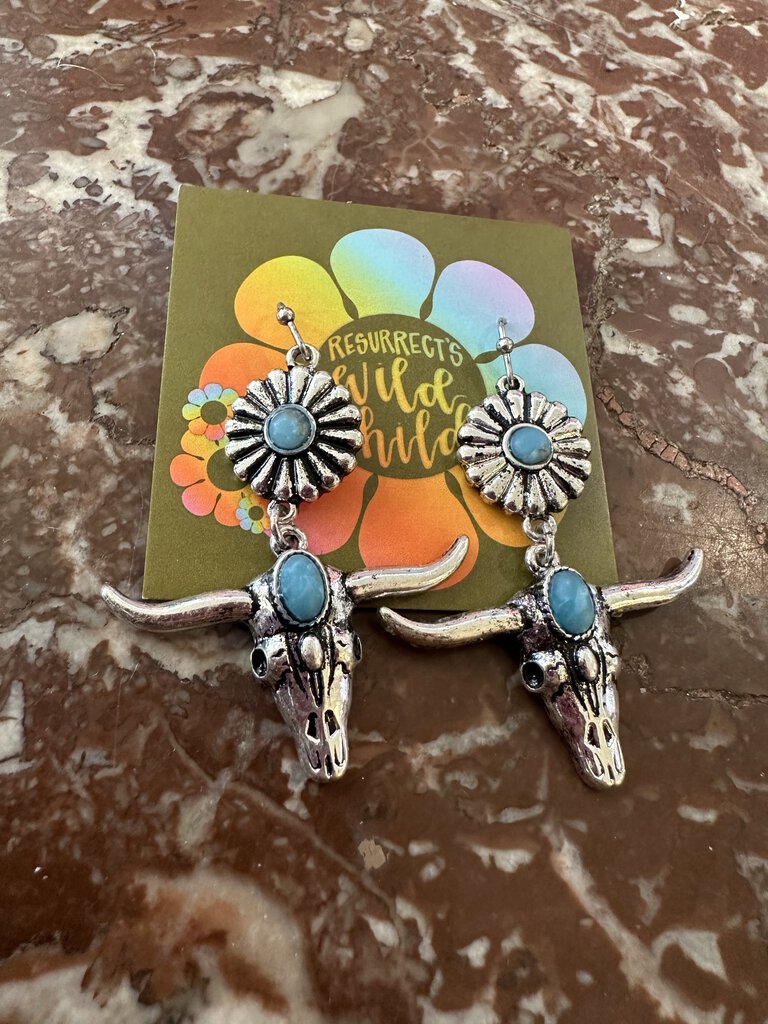 COW SKULL EARRINGS