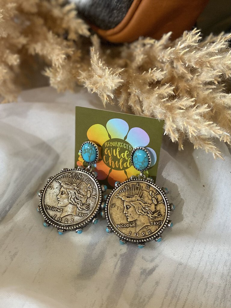 1922 COIN EARRINGS