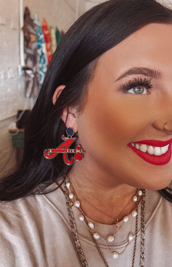 BASEBALL TOMAHAWK EARRINGS