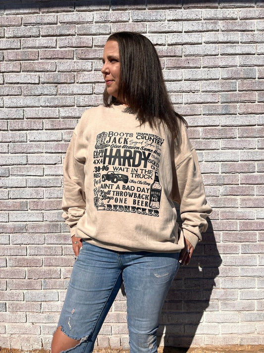 HARDY LYRICS SWEATSHIRT